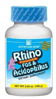 Rhino Powder Fos & Acidophilus, 5.65 Ounces Tub: Health & Personal Care