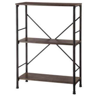Threshold™ Mixed Material 2 Shelf Bookcase   Brown