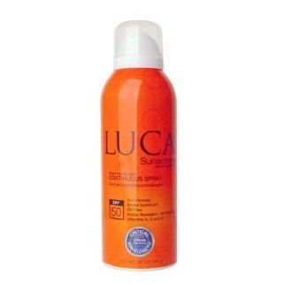 Luca Continuous Spray Sheer Body Mist Sunscreen SPF 50 Critical Wavelength 376 5.0oz/141g : Beauty