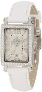 Gevril Women's 8249NL Super Mini Quartz White Mother of Pearl Diamond Watch Watches