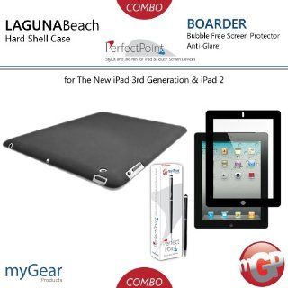 myGear Products LagunaBeach PC Case, PerfectPoint Plus Stylus, & Boarder Anti Glare Bubble Free Screen Protector Combo Pack for The New iPad 3 3rd Generation & iPad 2 Computers & Accessories