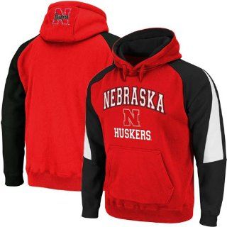 Nebraska Cornhuskers Playmaker Hooded Sweatshirt   Men   L : Sports Fan Sweatshirts : Sports & Outdoors