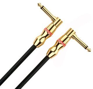 Monster Rock   0.75 feet Instrument Cable   Angled 1/4" plugs Musical Instruments