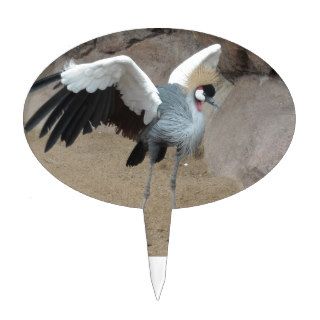 East African Crowned Crane Cake Toppers