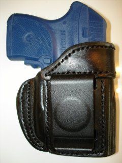 Black Leather Inside the Pants Reinforced Mouth Holster for RUGER LCP 380 WITH CRIMSON TRACE LASER & KEL TEC P 3AT P3AT P 32 W/ LASER (Itp, Iph, Iwb, Ccw) Right Hand Side : Gun Holsters : Sports & Outdoors