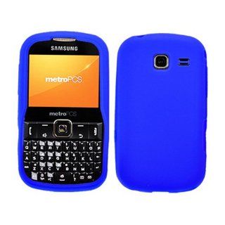 Fits Samsung R380 Freeform III Soft Skin Case Blue Skin MetroPCS: Cell Phones & Accessories