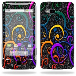 Protective Skin Decal Cover for HTC G2 (T Mobile) Cell Phone Sticker Skins Color Swirls: Cell Phones & Accessories