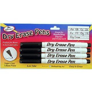 The Classics 1.0mm Super Fine Point Pen Tip Dry Erase Markers, Black (TPG 380) : Black Dry Erase Board Fine Tip : Office Products