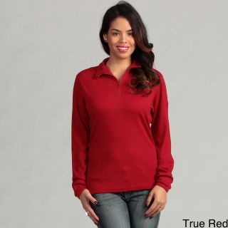 Minus33 Minus33 Womens Sequoia Merino Wool Mid weight Zip Neck Base Layer Top Red Size S (4 : 6)