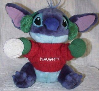 Hard to Find Disney Lilo and Stitch Naughty Snow Ball Throwing 10" Plush Stitch Doll Mint with Tags: Toys & Games