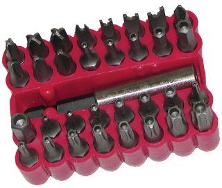 Fuller Tool 816 3802 34 Piece Bit Tip Assortment with Bit Holder and Storage Case   Drill Bit Sets  