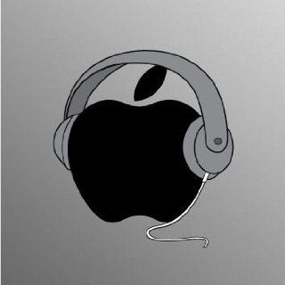 Grey Headphones Decal Sticker for 21.5 and 27 inch Apple iMac Desktop: Computers & Accessories