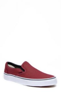 Vans Classic Slip On Sneaker   Zinfandel True White: Fashion Sneakers: Shoes