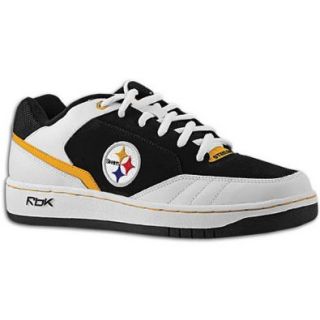 Reebok Men's NFL Steelers Recline PH2 Sneaker,White/Black/Gold,8.5 M Shoes