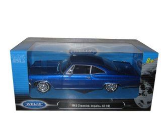 1965 Chevrolet Impala SS 396 Blue 1:24: Toys & Games