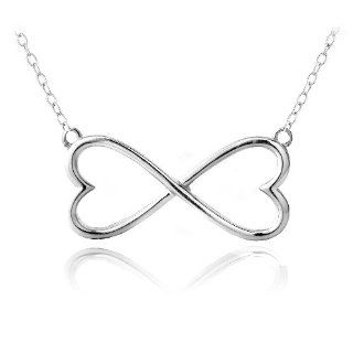 Sterling Silver Infinity Heart Necklace: Jewelry