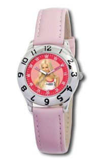 Disney Kids' D054S401 High School Musical Sharpay Pink Leather Strap Watch: Watches