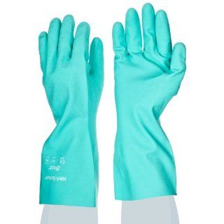 Showa Best 737 Nitri Solve Unlined Nitrile Glove, Chemical Resistant, 22 mils Thick, 15" Length: Chemical Resistant Safety Gloves: Industrial & Scientific