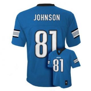 Calvin Johnson Detroit Lions Light Blue NFL Youth 2013 Season Mid tier Jersey (X large 18/20): Clothing