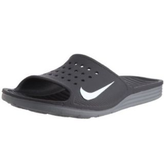 Nike Solarsoft Slide Black/White Mens: Sandals: Shoes