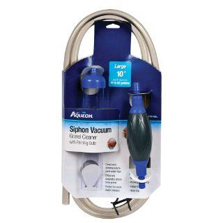 Aqueon 06232 Siphon Vacuum Aquarium Gravel Cleaner with Bulb, 10 Inch : Pet Supplies