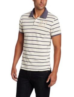 Scotch & Soda Men's Sailor Short Sleeve Polo Shirt, Blue/White, Medium at  Mens Clothing store