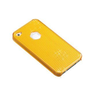 KEYDEX iPhone 4, iPhone 4S Crystal Diamond Style Back Case Cover Skin  Transparent Orange: Cell Phones & Accessories