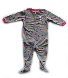 Carter's Panda one piece Snug Fit Girls/Toddler Footed PJ's, 6 Month: Clothing