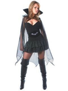 Sexy Vampiress Bat Vampire Theatre Costume Victorian Style Gothic Into The Night: Clothing