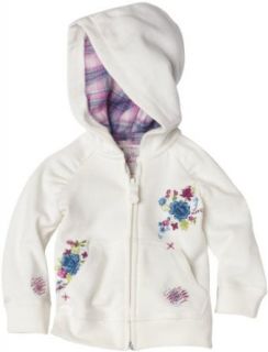 Levi's Baby Girls Infant Love and Repair Hoody Sweater, Ivory, 18 Months: Infant And Toddler Sweaters: Clothing