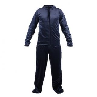 Adidas Velour Tracksuit   Navy (Men)   Large Clothing