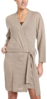 MIR Women's 100% Cashmere Robe, Natural Camel, Large at  Womens Clothing store