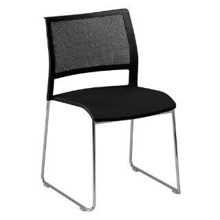 KI Furniture AllPurpose Poly Back and Mesh Seat Stack Chair 