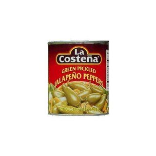 La Costena Whole Green Pickled Jalapeno Peppers (12x26 Oz) : Fruit Relishes : Grocery & Gourmet Food