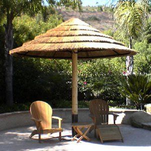 11 ft. African Reed Thatch Palapa Umbrella Kit : Patio Umbrellas : Patio, Lawn & Garden
