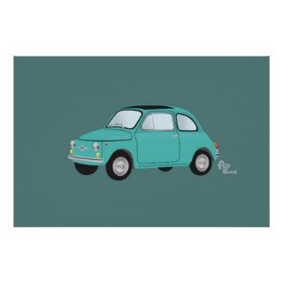 Fiat 500 Poster