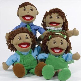 Hispanic Family Puppet Set Toys & Games