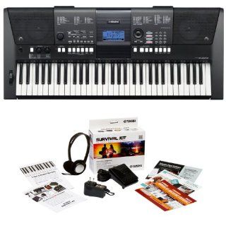 Yamaha PSR E423 Synth Focused 61 Key Portable Keyboard Bundle: Musical Instruments