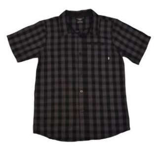 Nike 6.0 Boys Plaid Button Down Shirt Black XL : Fashion T Shirts : Clothing