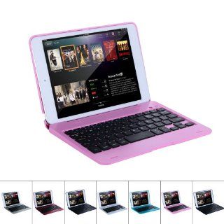 E THINKER Slim Mini Wireless Bluetooth Keyboard with Protective Smart Stand Case Cover for 7.9'' Ipad Mini (Pink): Computers & Accessories