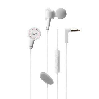 iLuv IEP425WHT ReF High Fidelity Stereo Earphone with SpeakEZ Remote for iPad/iPhone/iPod   White: Electronics