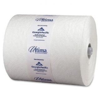 Georgia Pacific 2530 Ultima High Capacity Premium Paper Towel Roll, 1 Ply, 8.250" Width x 425' Length, White (Pack of 12): Industrial & Scientific