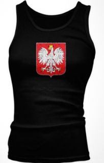 Poland Coat Of Arms Juniors Tank Top, Polska Eagle Crest Polish Pride Juniors Boy Beater: Clothing