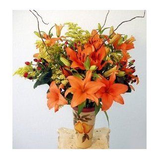 Splash of Sunshine Fresh Flower Bouquet : Fresh Cut Format Mixed Flower Arrangements : Grocery & Gourmet Food