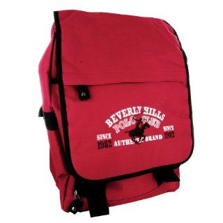 Beverly Hills Polo Club The Umpire Backpack   Red: Sports & Outdoors