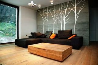 wall stickers: winter trees white by zazous