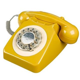 retro 1960's english mustard telephone by i love retro