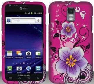 TRENDE   Hibiscus Flower Hard Snap On Case Cover Faceplate Protector for Samsung Galaxy S 2 II Skyrocket i727 Sprint + Free Texi Gift Box: Cell Phones & Accessories