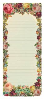 Michal Negrin Victorian Notepads / Shopping Lists Board with Refrigerator Magnets on the Back Kitchen & Dining