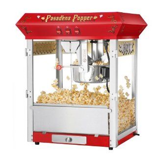 Great Northern Popcorn Red Pasadena 8 Ounce Bar Style Antique Popcorn Machine: Kitchen & Dining